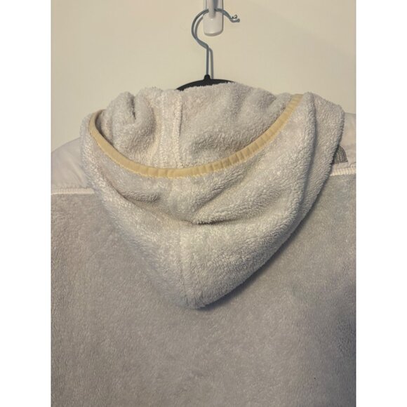 The North Face Womens Furry Fleece Hoodie Full-Zip Jacket‎ Size Small White - Picture 7 of 10